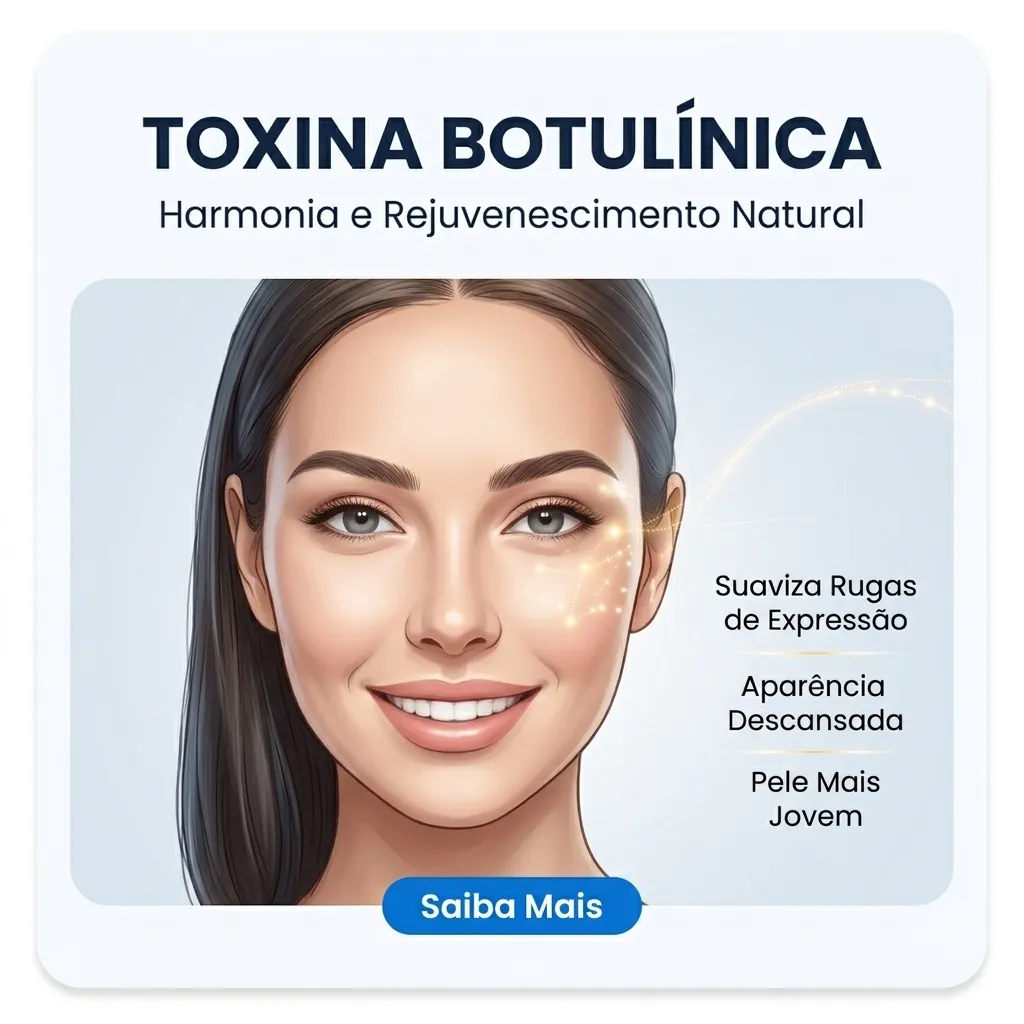Toxina Botulínica - Aplicação Facial (Botox) (Feminino / Musculatura Leve)